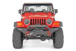 Jeep Wrangler DRL Halo LED Headlights - Front - Rough Country - 7 Inch, DOT Approved - '97-'06